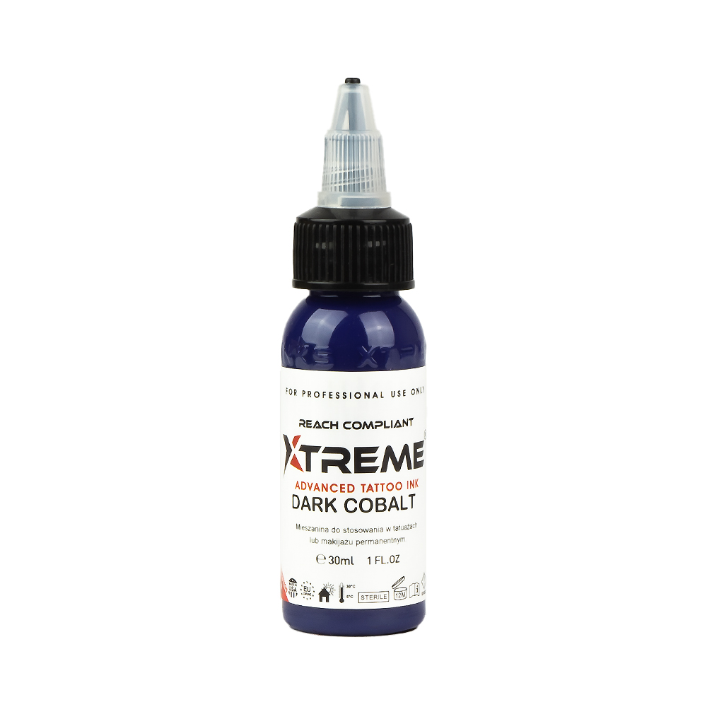 Tattoofarbe Xtreme Ink dark cobalt 30ml Flasche