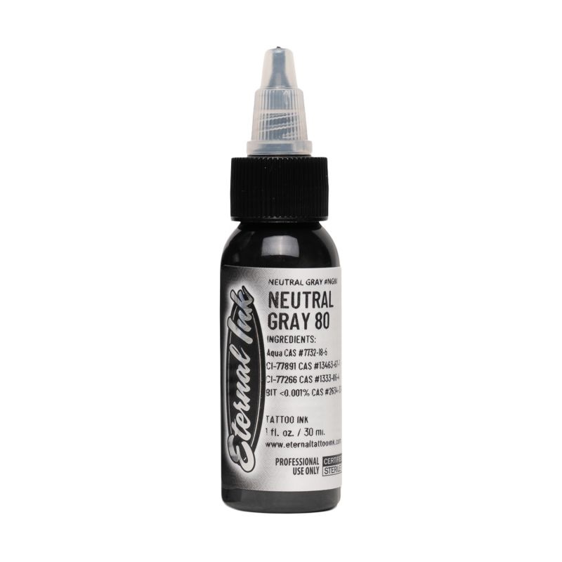 Eternal Ink - Tattoo Ink - 80% Neutral Gray