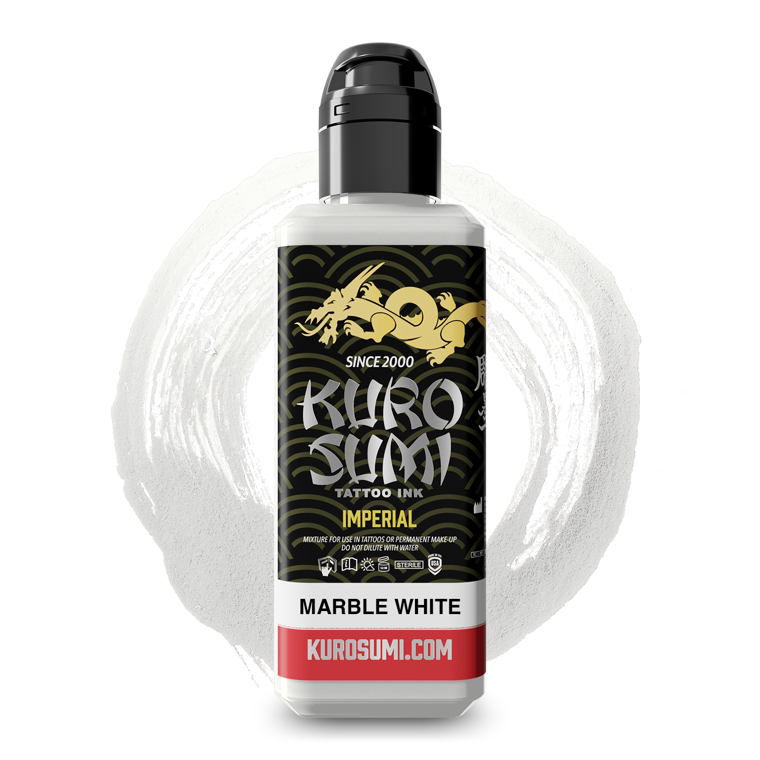 -5 PROZENT - Kuro Sumi - Imperial - Marble White - 88 ml