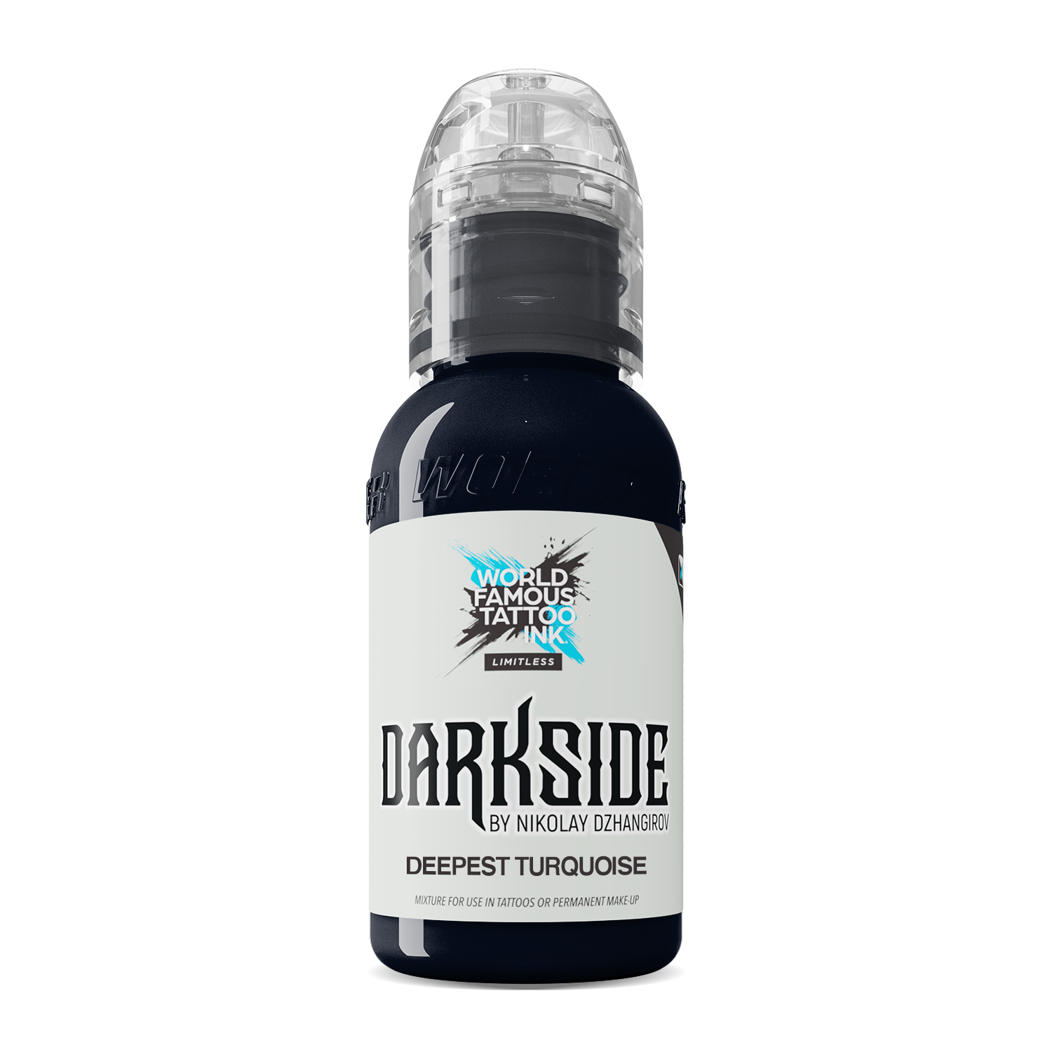 World Famous - Limitless Tattoo Ink - Nikolay Dzhangirov - Deepest Turquoise - 30 ml
