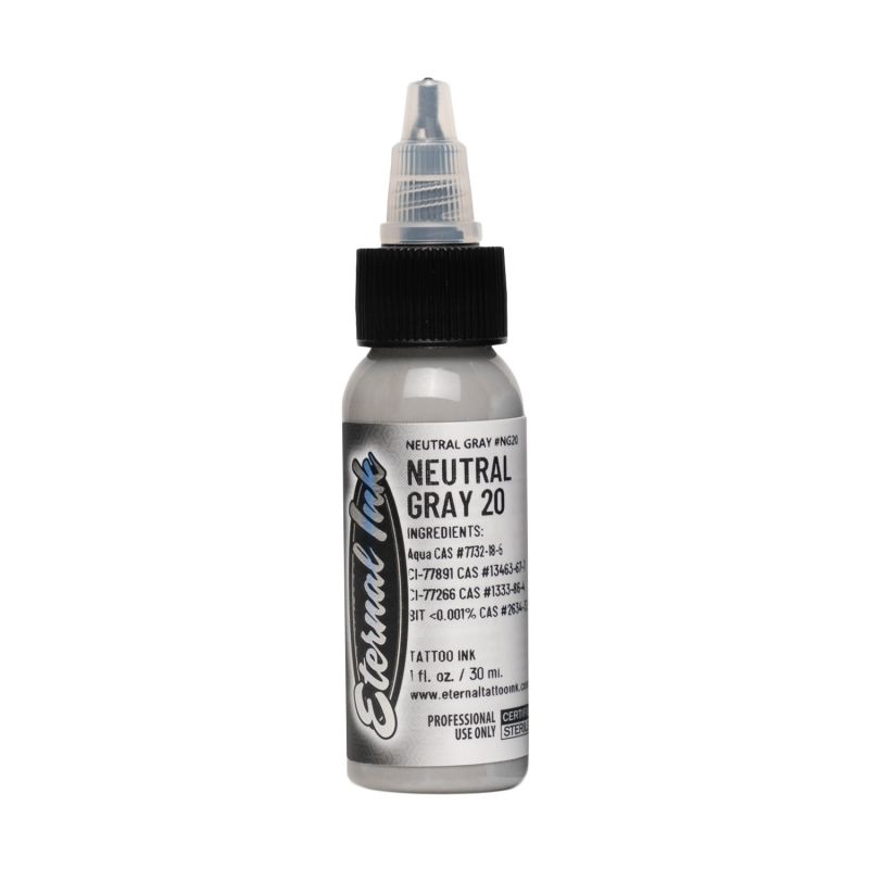 Eternal Ink - Tattoo Ink - 20% Neutral Gray