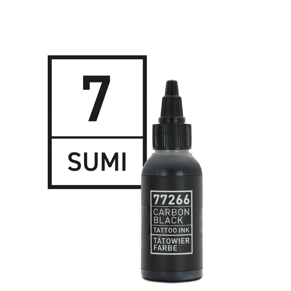 Carbon Black - Tattoo color - Sumi 07 - 50 ml