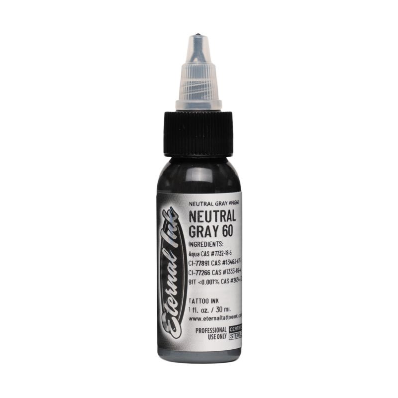 Eternal Ink - Tattoo Ink - 60% Neutral Gray