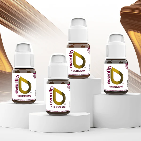 Perma Blend Luxe - Permanent Make Up Color - Evenflo - Blonde 2 Brunette Set - 4 x 15 ml