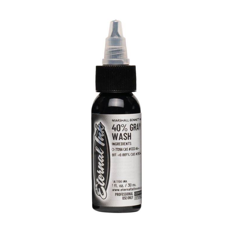 Eternal Ink - Tattoo color - Marshall Bennett 40% Gray Wash