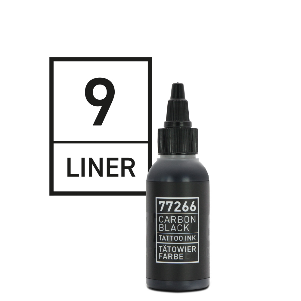 Carbon Black - Tattoo Farbe - Liner 09 - 50 ml