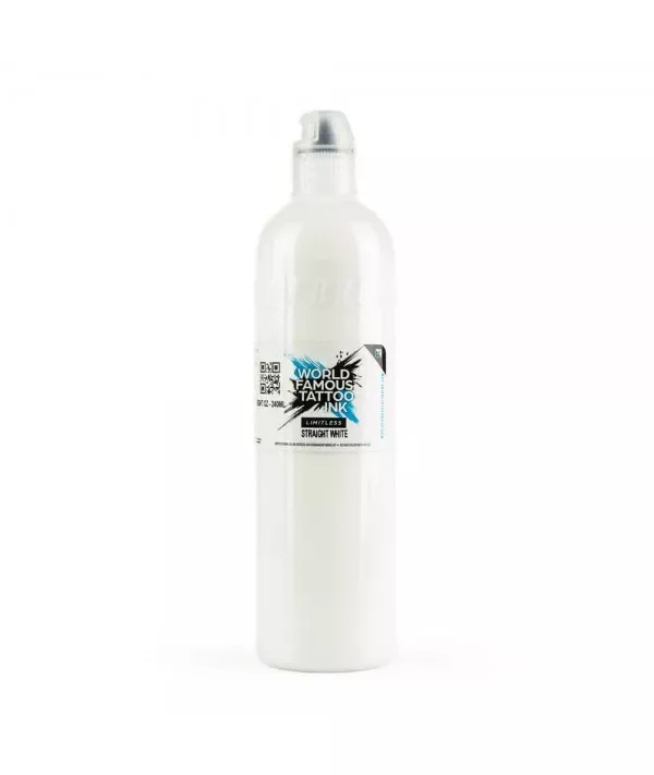 -10 PERCENT - World Famous - Limitless Tattoo Ink - Straight White - 240 ml