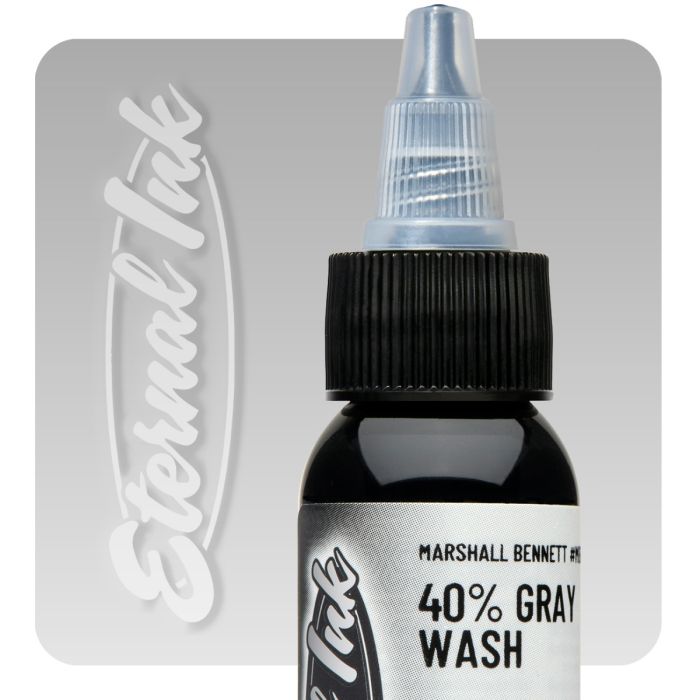 Eternal Ink - Tattoo Color - Marshall Bennett 40% Gray Wash - 30 ml