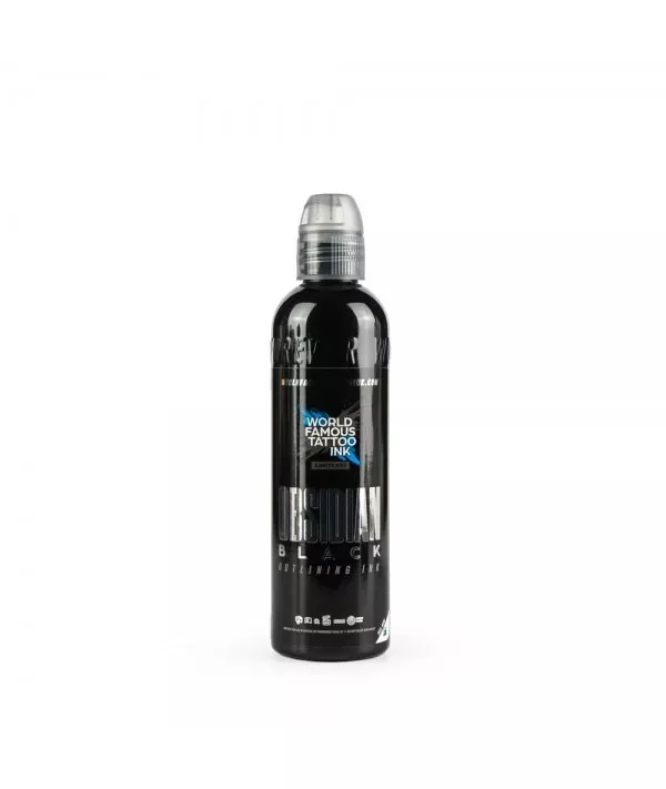 -15 PERCENT - World Famous - Limitless Tattoo Ink - Obsidian Black Outlining - 120 ml