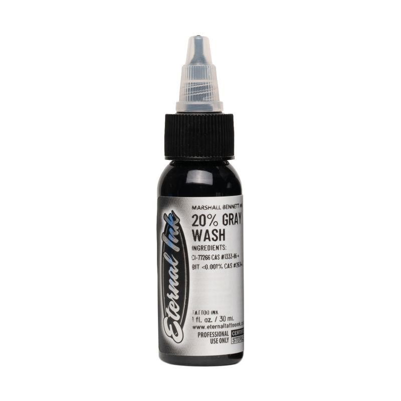 Eternal Ink - Tattoo Ink - Marshall Bennett 20% Gray Wash