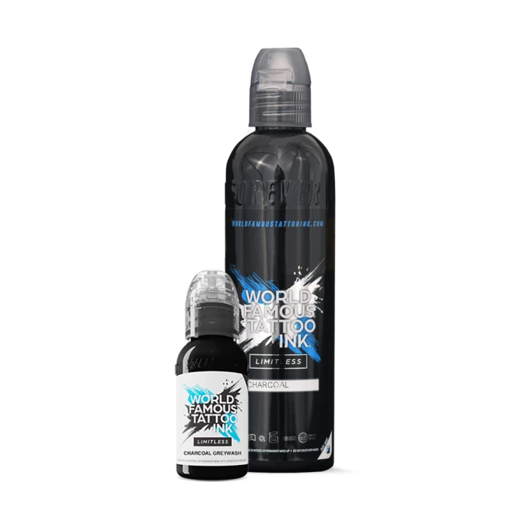 World Famous - Limitless Tattoo Ink - Charcoal Greywash - 120 ml