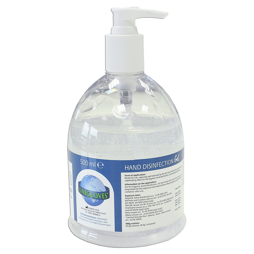 Unigloves - Hand Sanitizer Gel - 500 ml