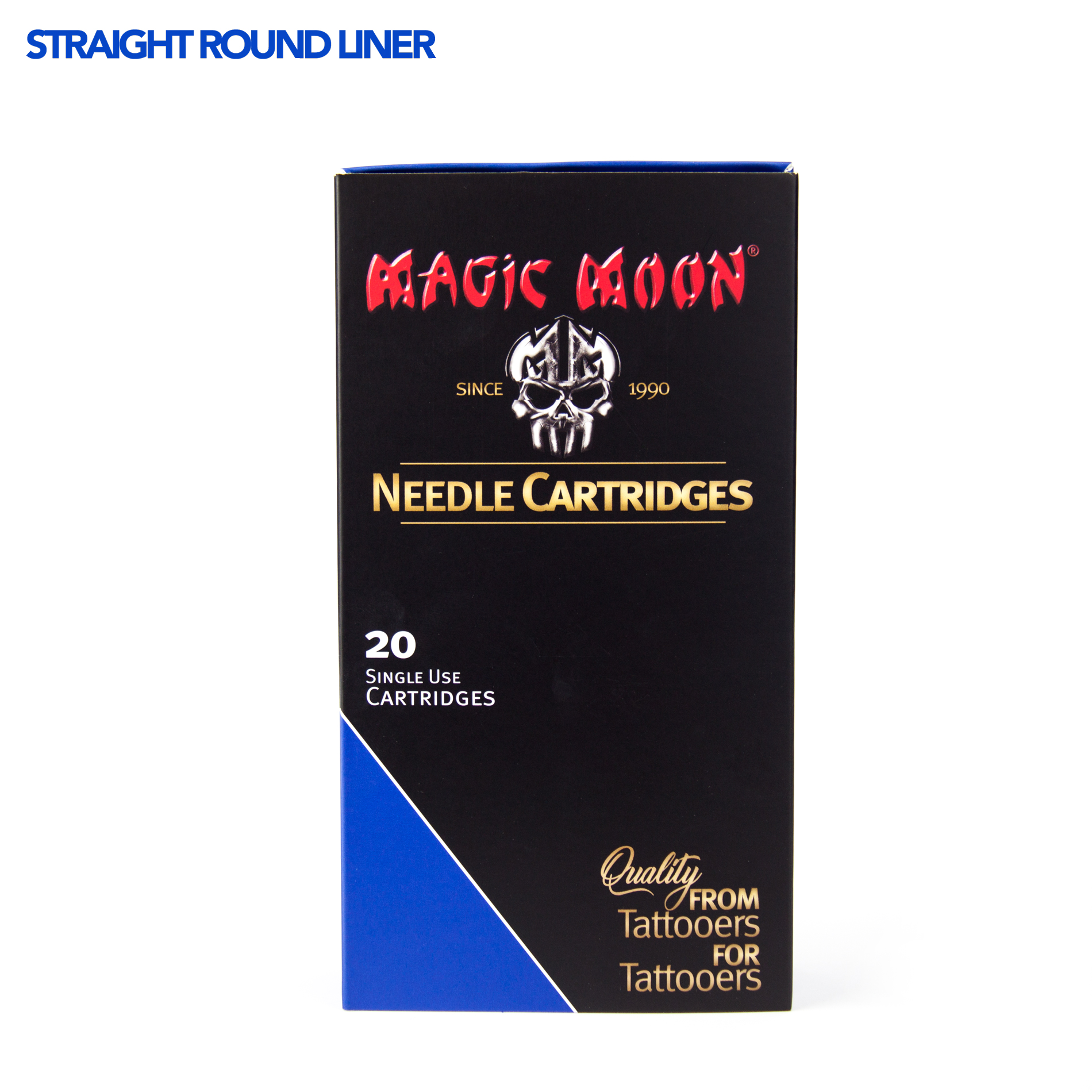 Magic Moon - Standard Cartridges - Straight Round Liner, Medium Taper - 20 Stk - 11/0.35 mm