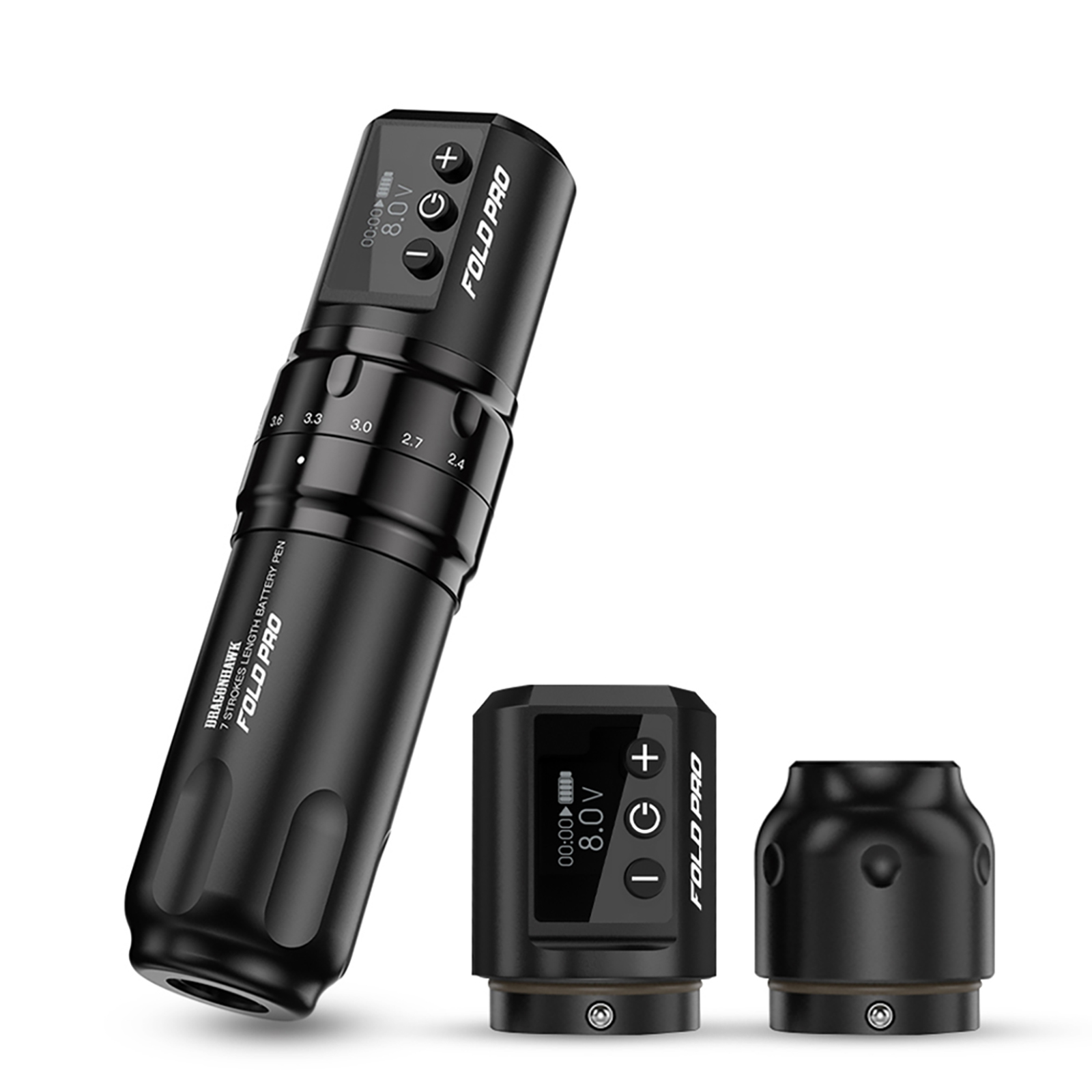 Dragonhawk Fold Pro Tattoo Pen Machine 2 Akkus