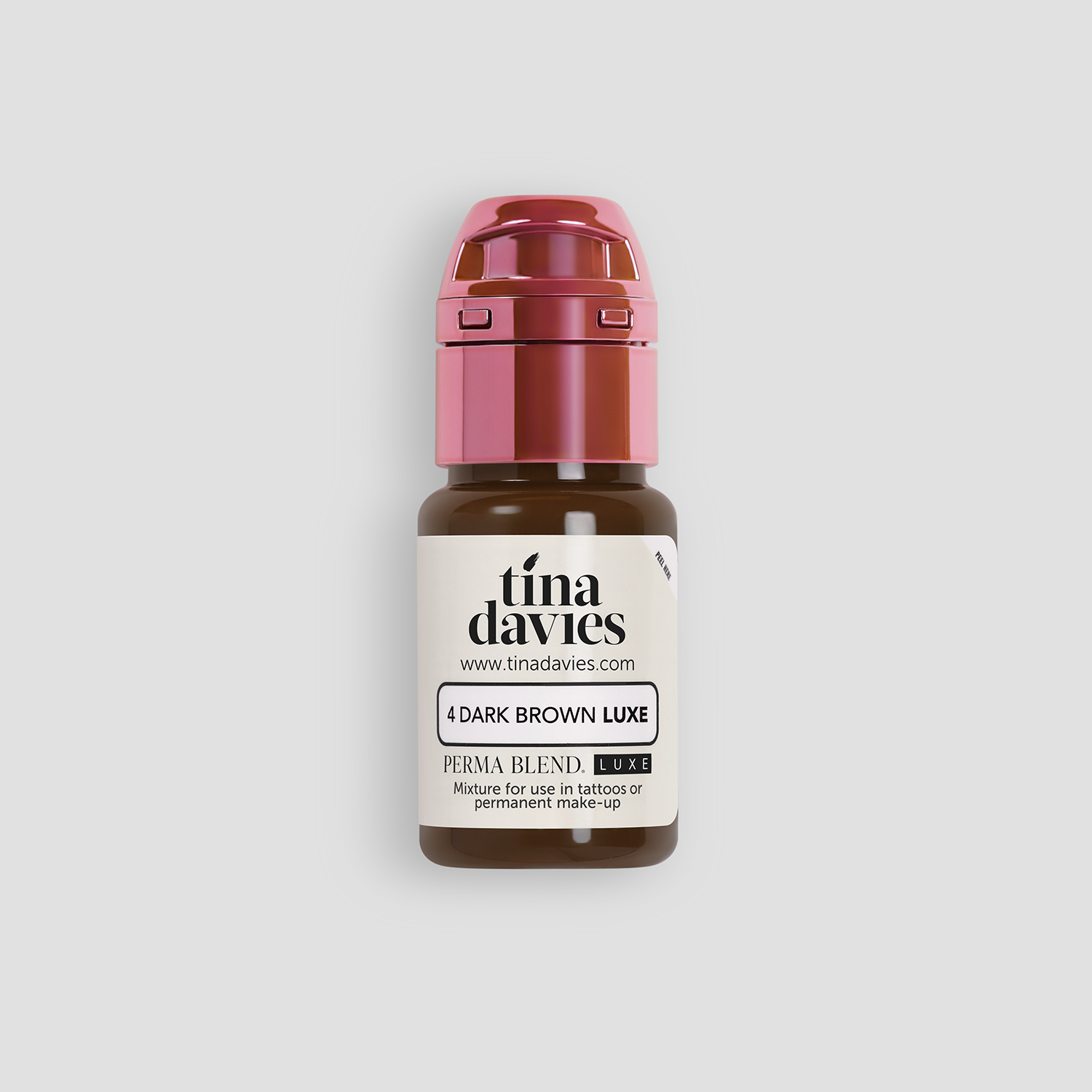Perma Blend Luxe - Permanent Make Up Color - Tina Davies - 4 Dark Brown - 15 ml