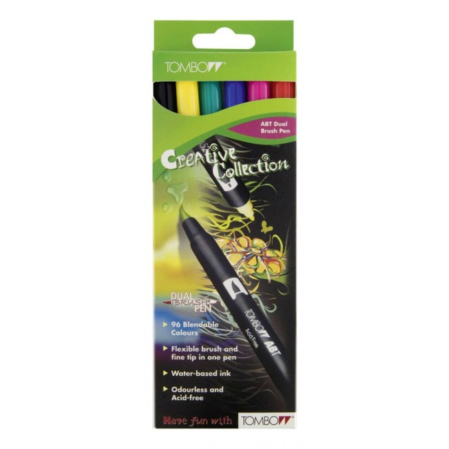 Tombow - Dual Brush Pen - 6er Set