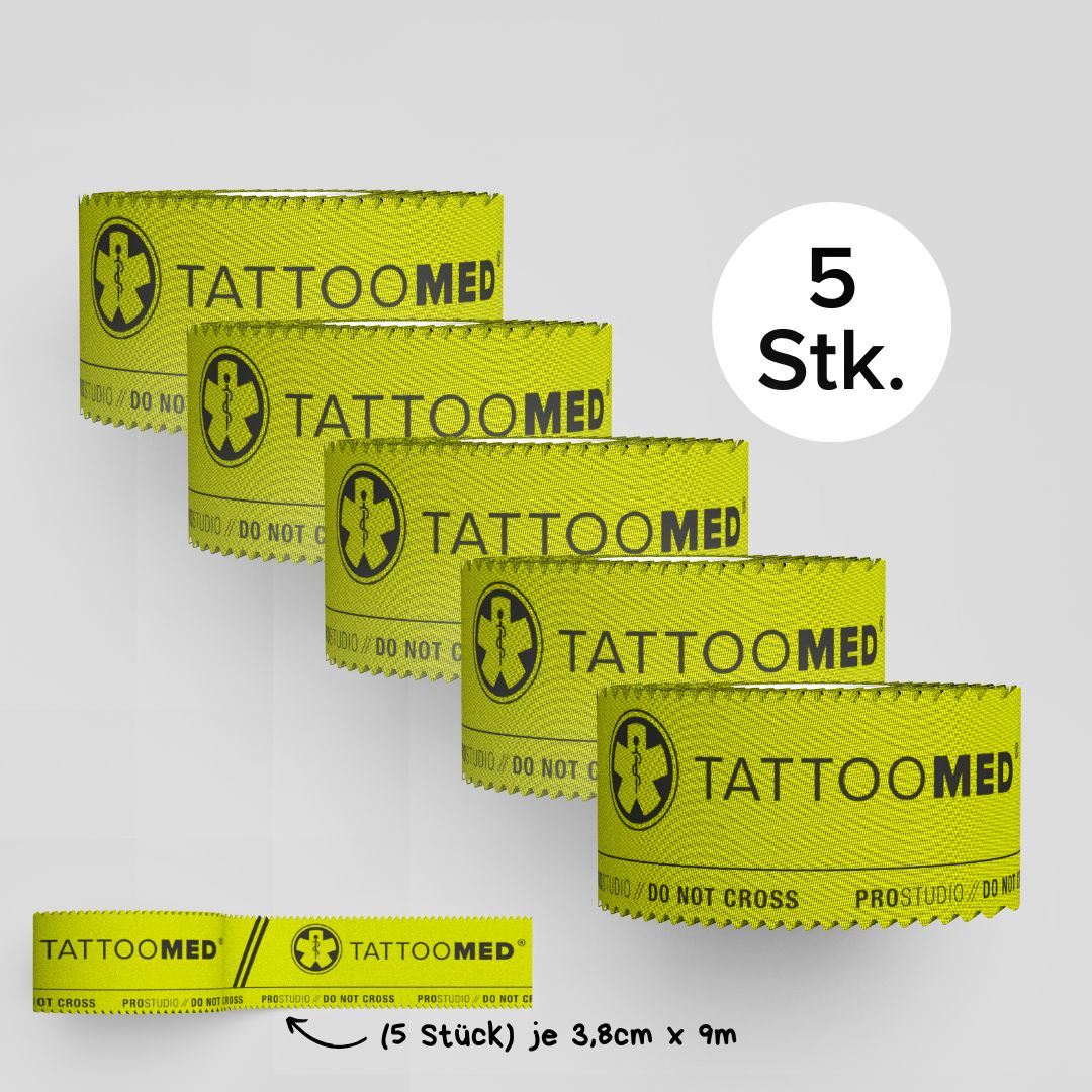 TattooMed Studio Pro Tape 5 Stk Gelb