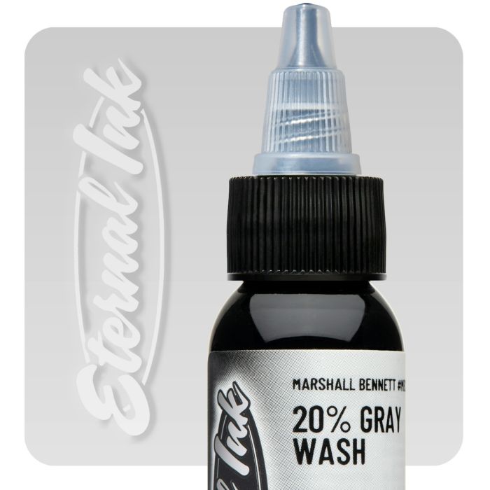 -10 PERCENT - Eternal Ink - Marshall Bennett 20% Gray Wash - 30 ml -10 PERCENT - Eternal Ink - Marshall Bennett 20% Gray Wash - 30 ml