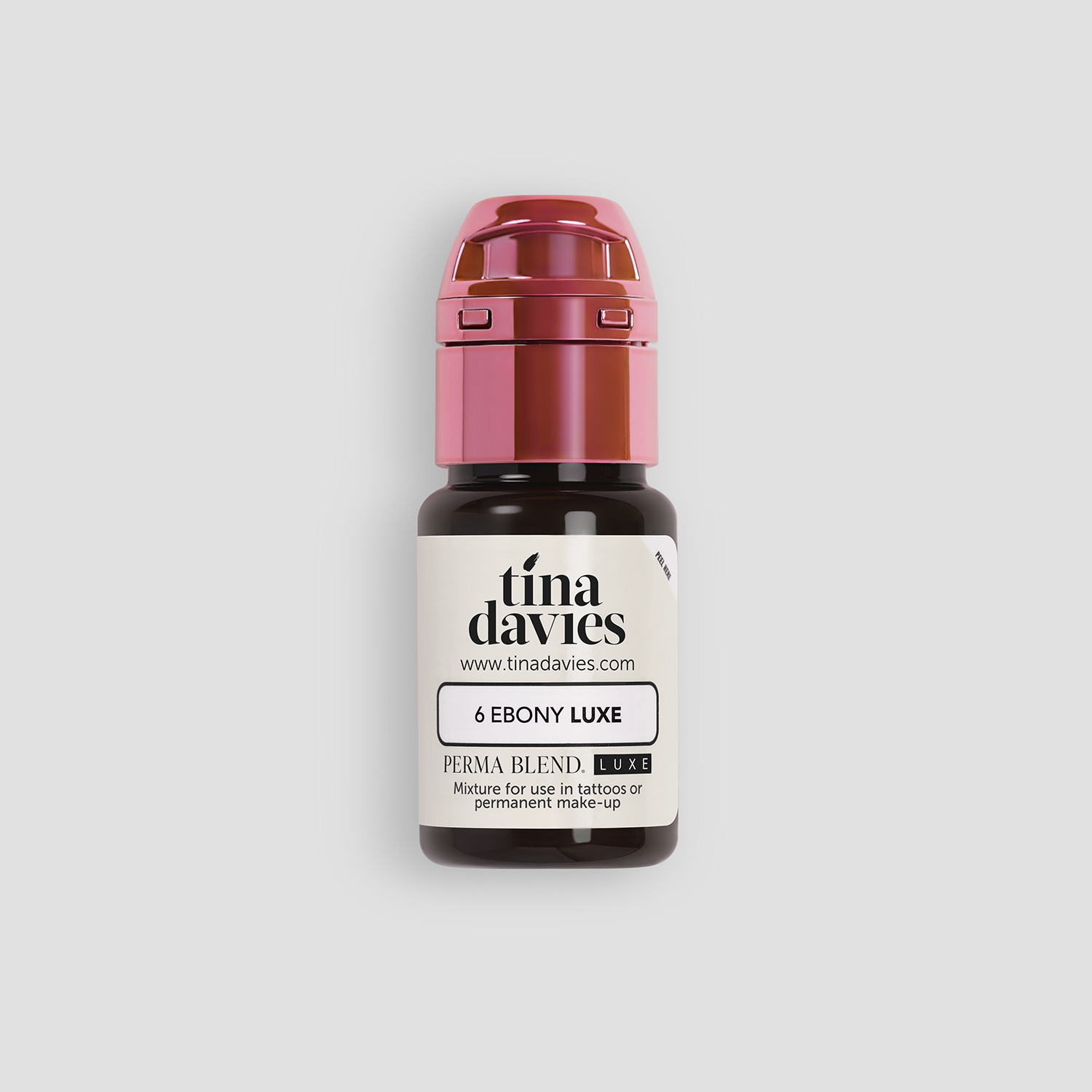 Perma Blend Luxe - Permanent Make Up Color - Tina Davies - 6 Ebony - 15 ml