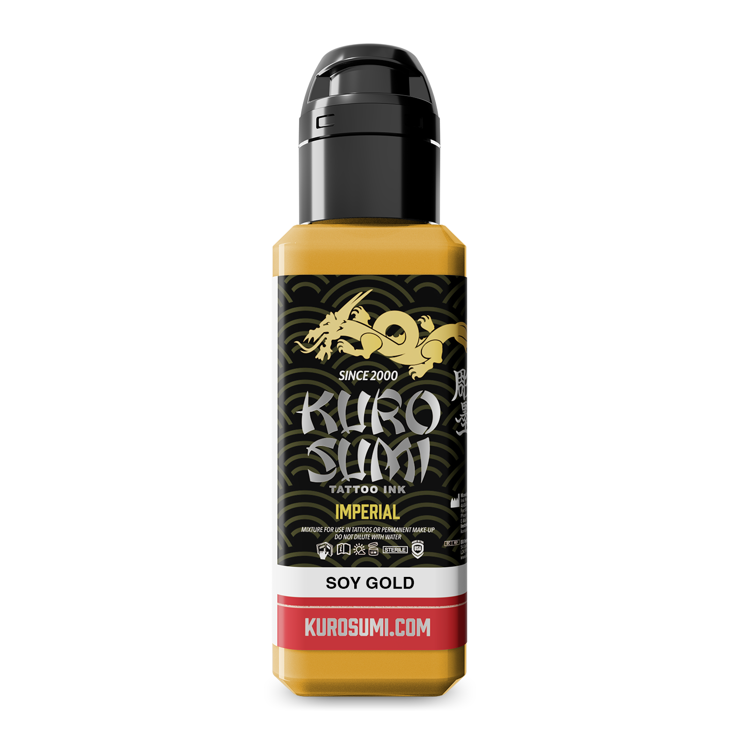Kuro Sumi Imperial SOY Gold 1 5oz 1500 1500 Rendertransparent PNG