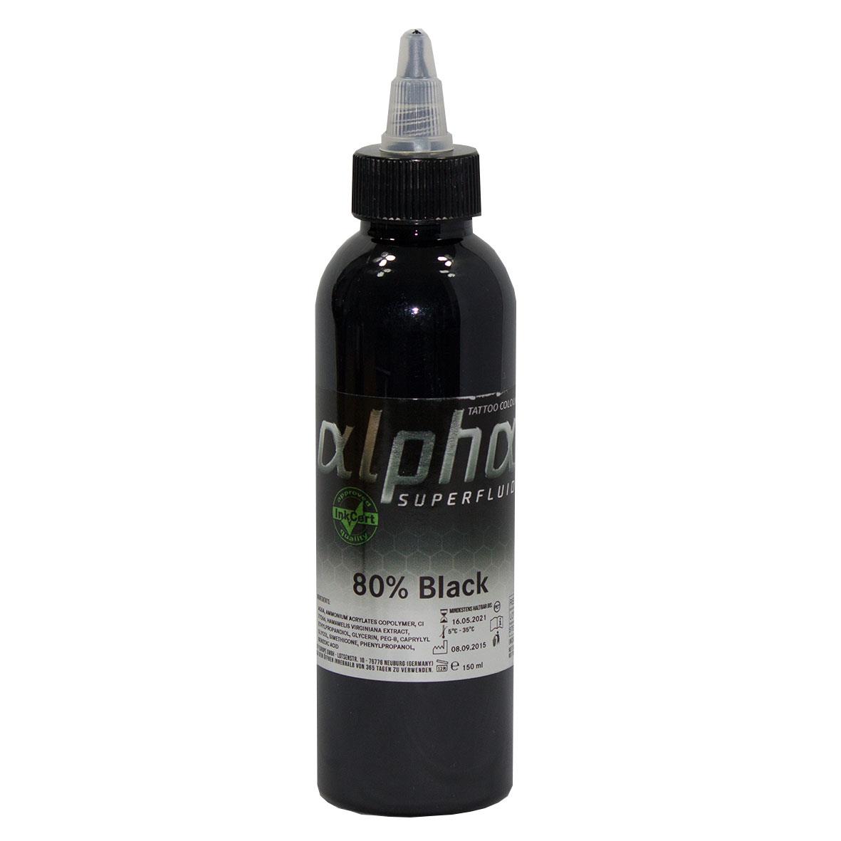 alpha - SUPERFLUID 80% Black - 150 ml