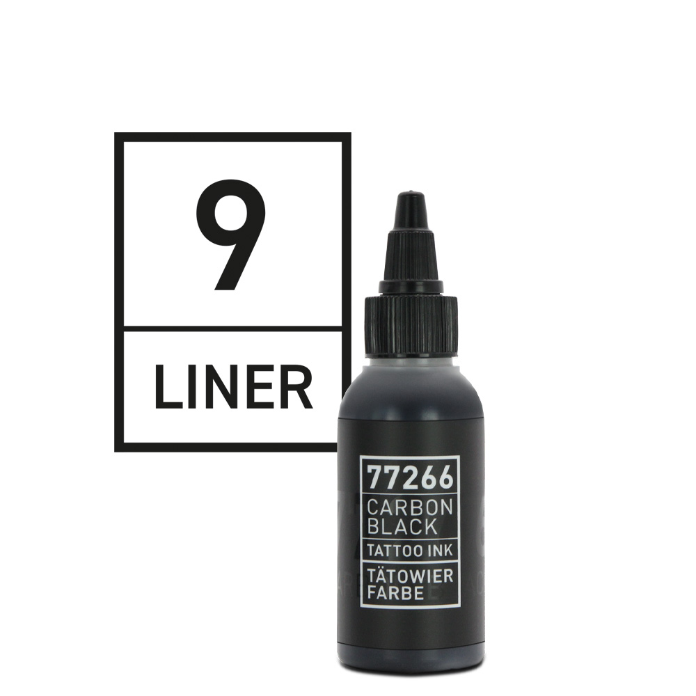 Carbon Black - Tattoo color - Liner 09 - 50 ml