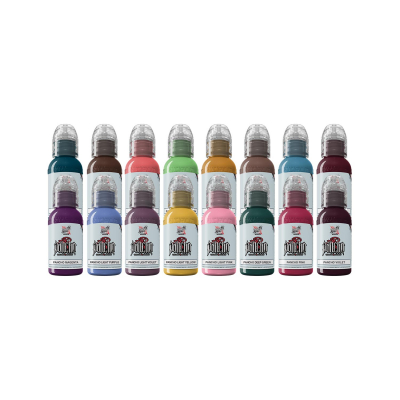 World Famous - Limitless Tattoo Ink - Pancho Pro Color Set - 16 x 30 ml