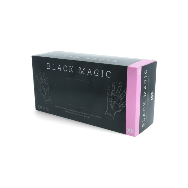Black Magic - Latex Gloves - Black - 100 pieces