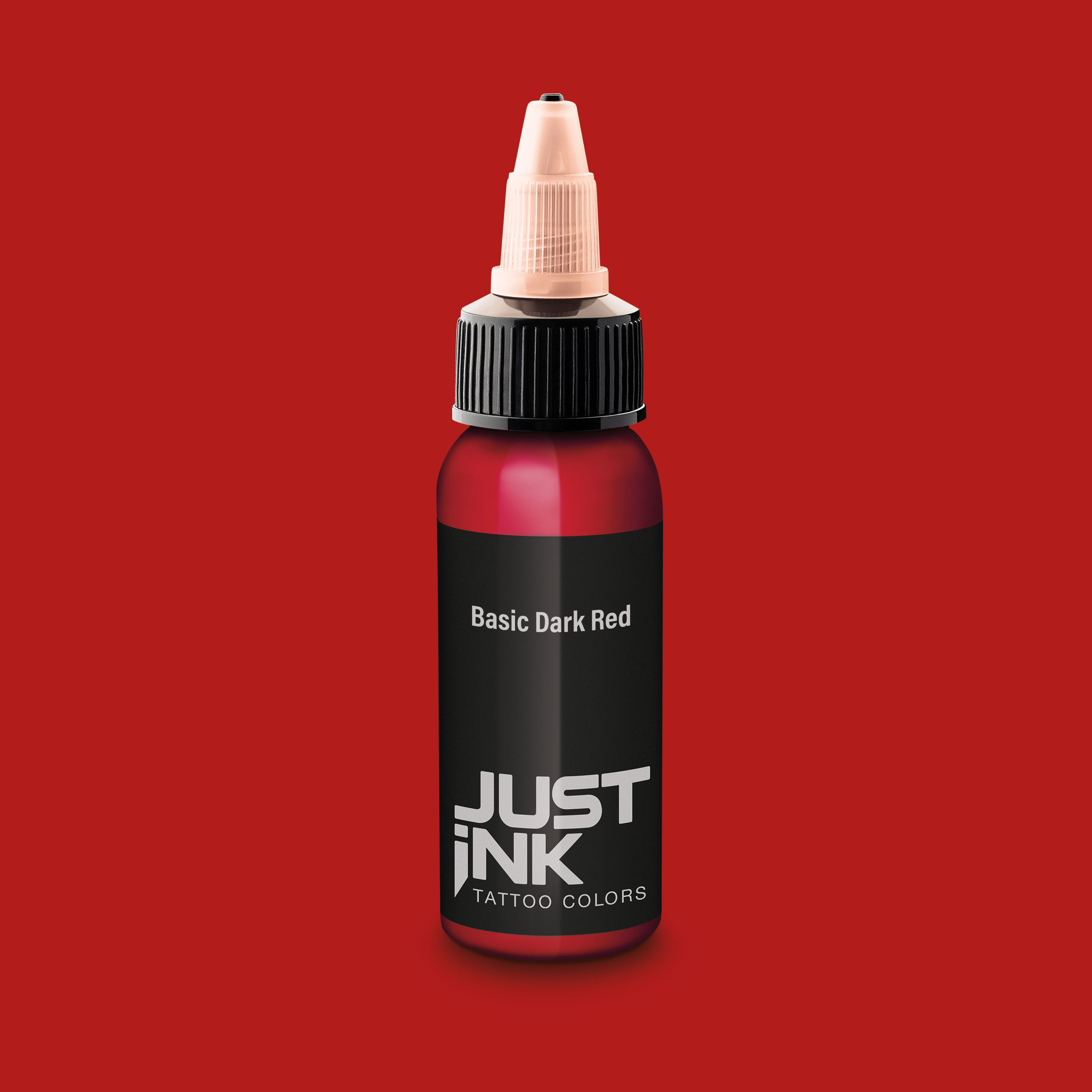 Just Ink - Tattoo Farbe - Basic Dark Red - 30 ml