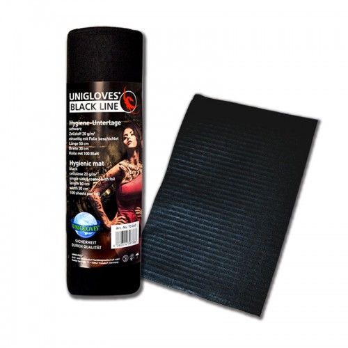 Unigloves Hygieneunterlagen Schwarz 100 Stk