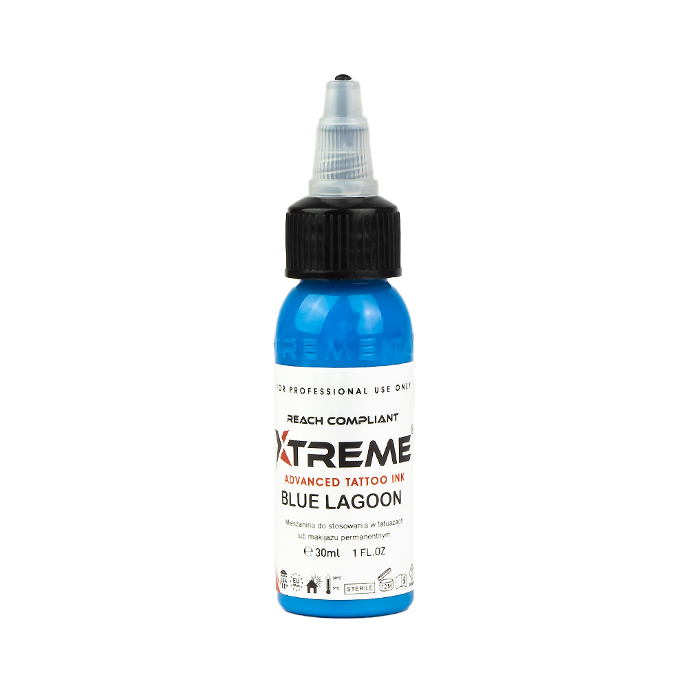 Tattoofarbe Xtreme Ink blue lagoon Tattoofarbe Xtreme Ink blue lagoon 30ml Flasche